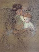 Mary Cassatt Study of Mother and kid china oil painting reproduction